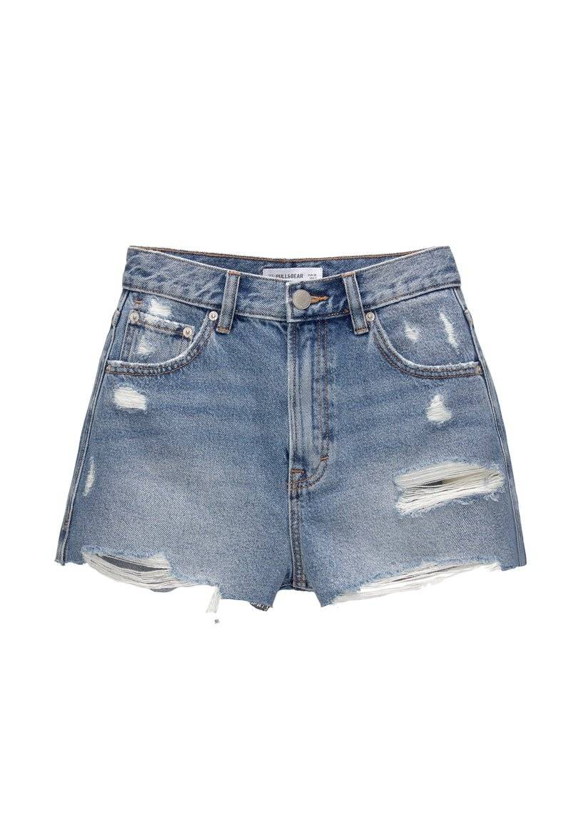 PULL&BEAR PULL&BEAR Denim shorts - blue denim Bis zu 65% Rabatt
