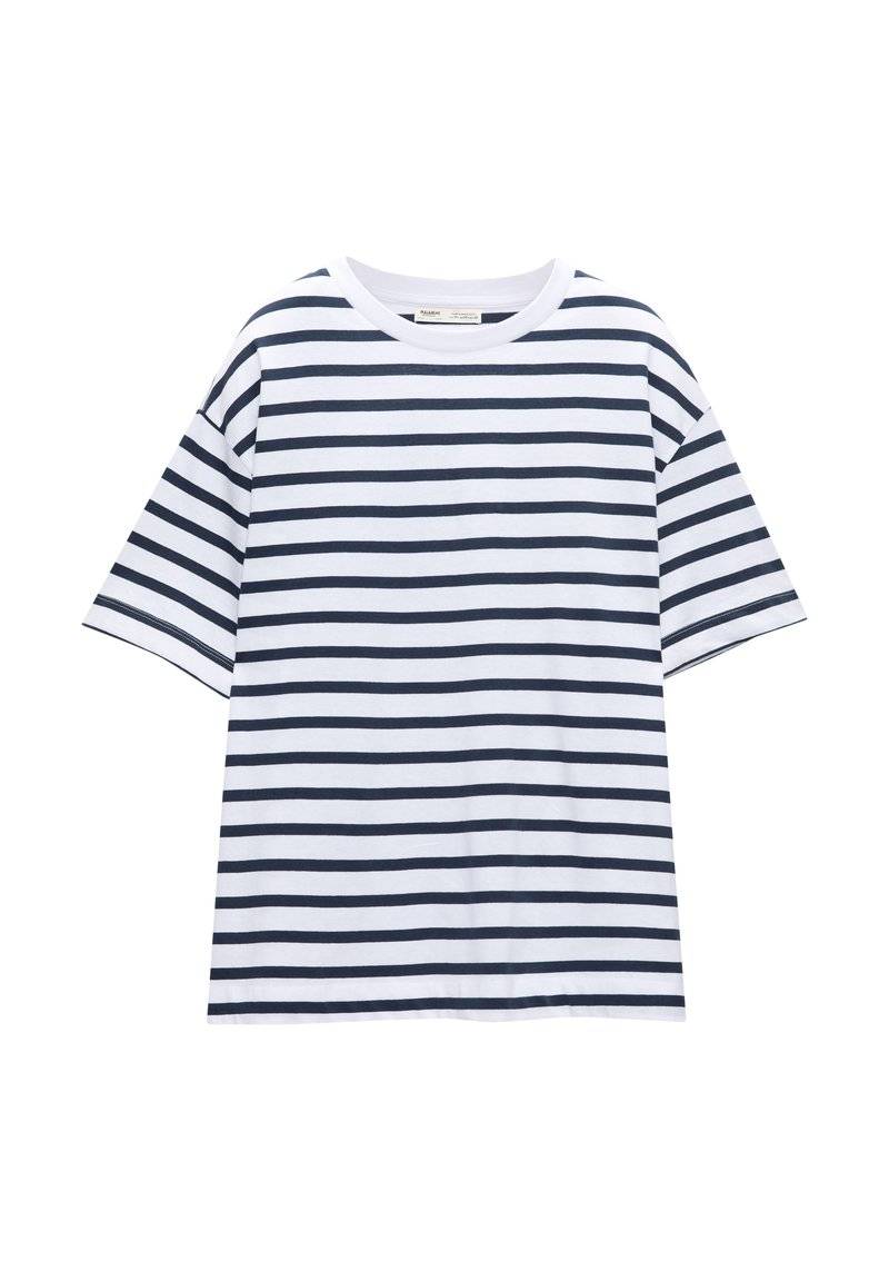 PULL&BEAR PULL&BEAR SHORT SLEEVE - Basic T-shirt - dark blue Nur für heute