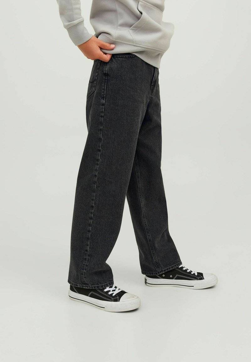 Jack & Jones Junior Jack & Jones Junior ALEX ORIGINAL MF BAGGY - Flared Jeans - black denim Fabrikladen