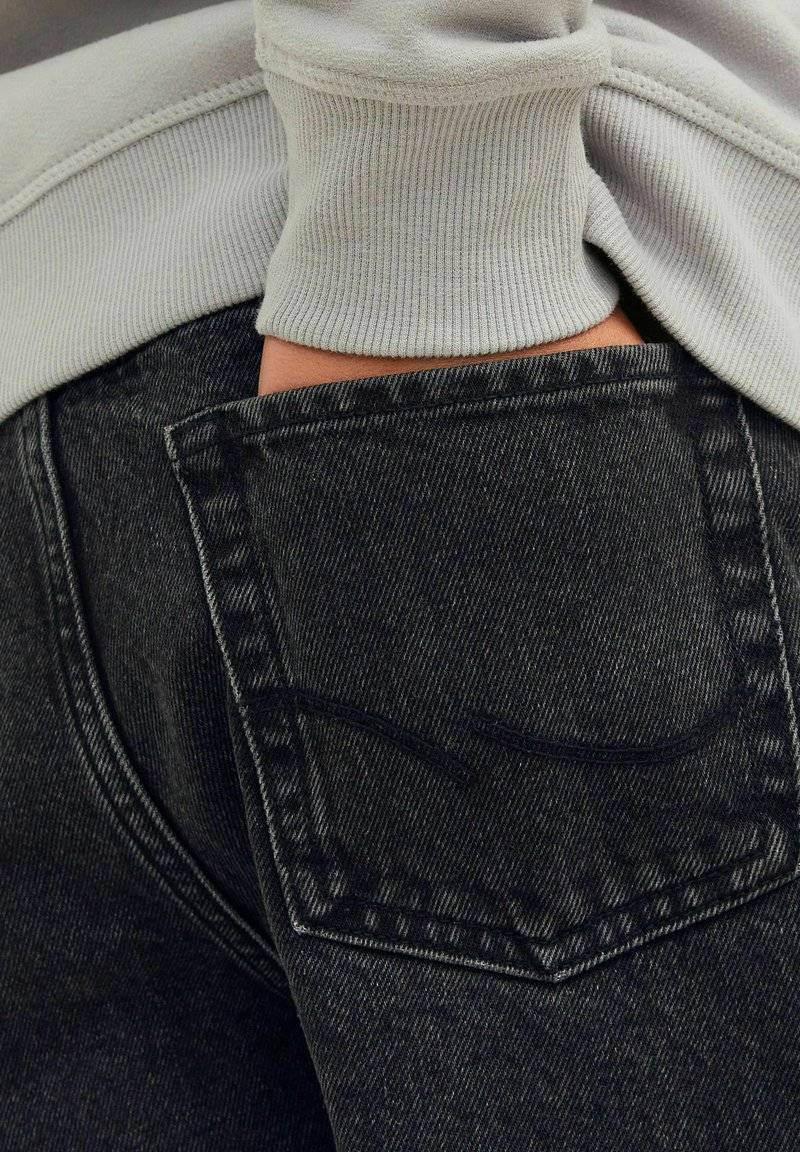 Jack & Jones Junior Jack & Jones Junior ALEX ORIGINAL MF BAGGY - Flared Jeans - black denim Fabrikladen