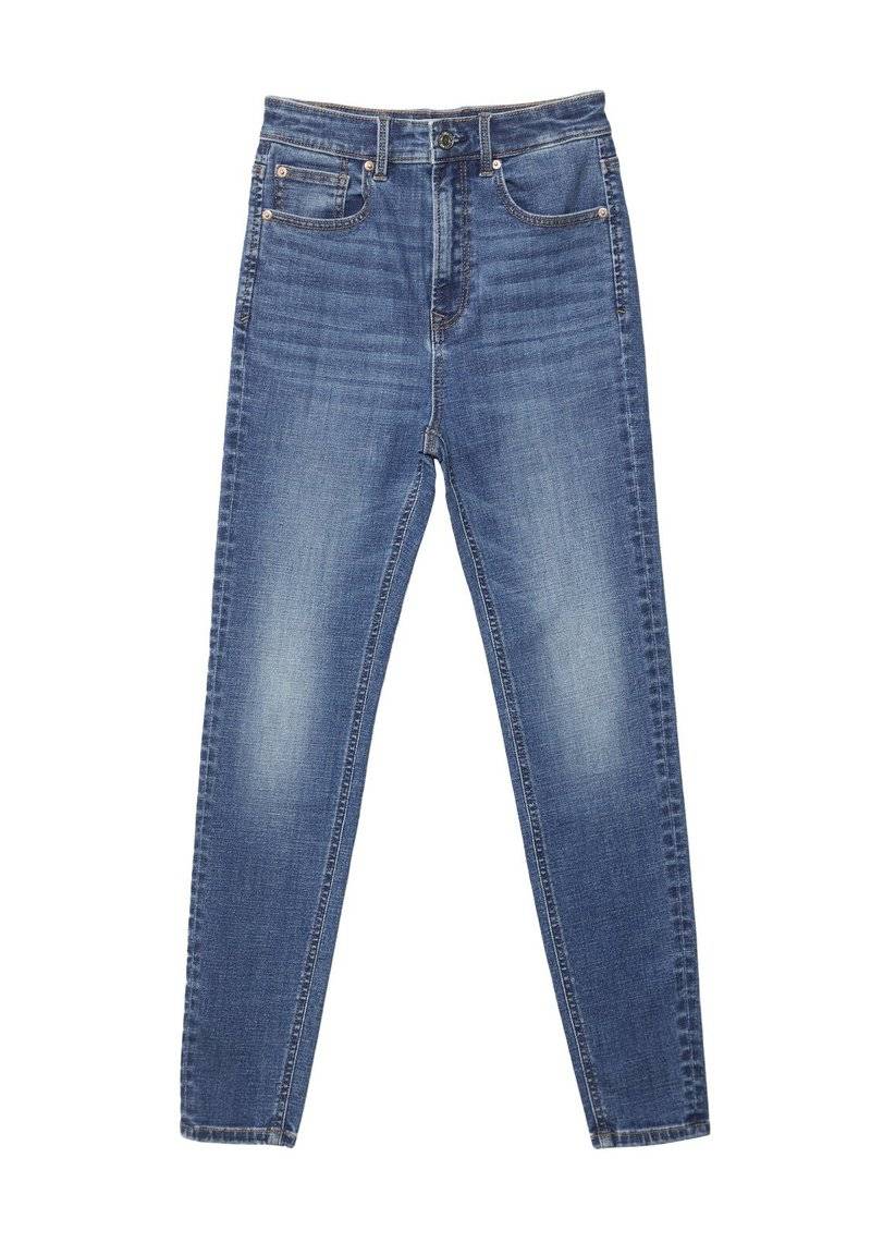 Stradivarius Stradivarius MIT SEHR HOHEM BUND - Jeans Skinny Fit - blue denim Im Verkauf