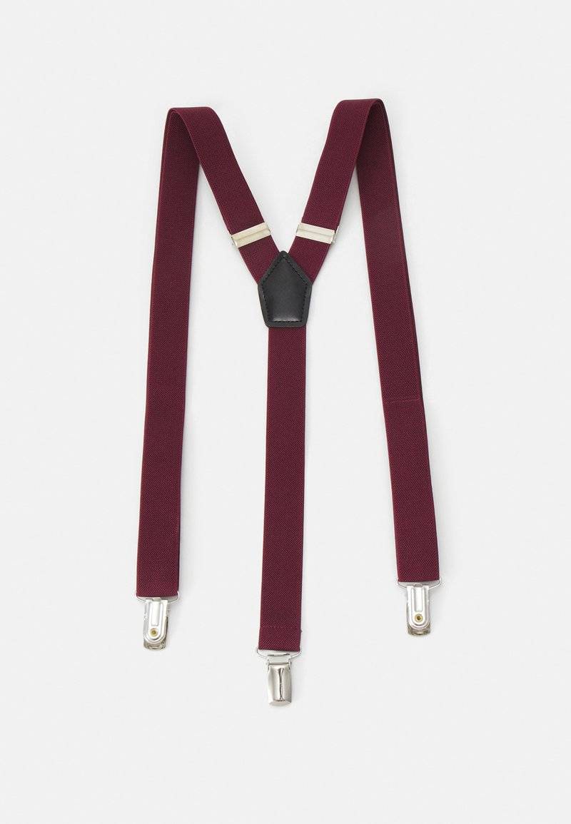 Pier One Pier One SUSPENDER/HOSENTRÄGER SET - Pocket square - bordeaux Angebote