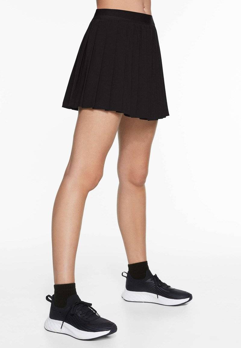 OYSHO OYSHO PLEATED COMPRESSIVE - Sports skirt - black Limitierter Zeitrabatt