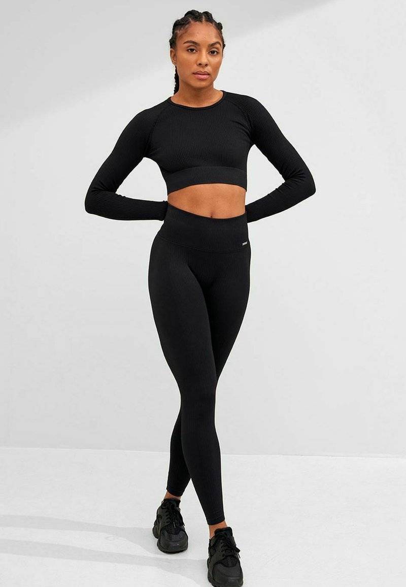 aim’n® aim’n® RIBBED SEAMLESS - Leggings - black Muttertagsangebot