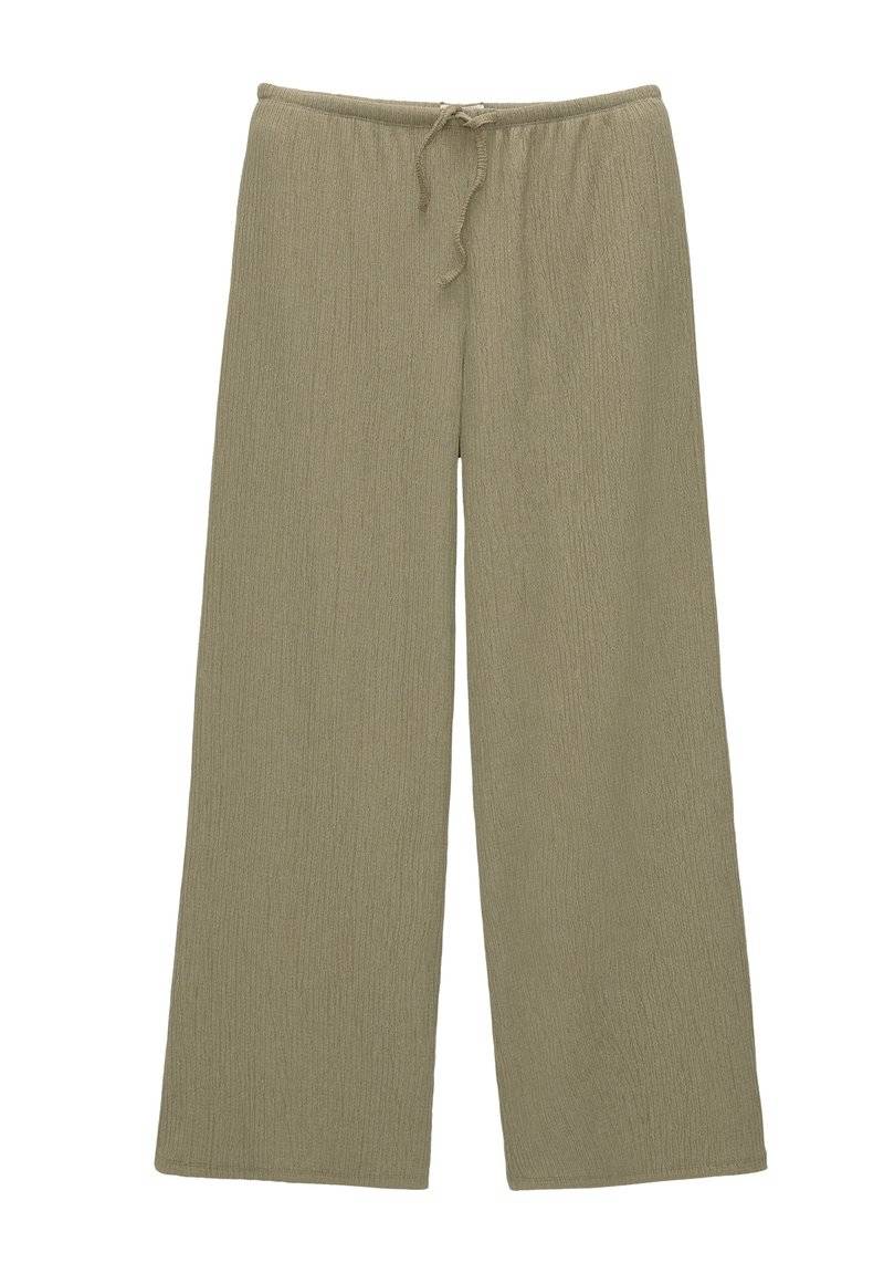 PULL&BEAR PULL&BEAR WIDE-LEG FLOWING - Trousers - khaki Fabrikpreis