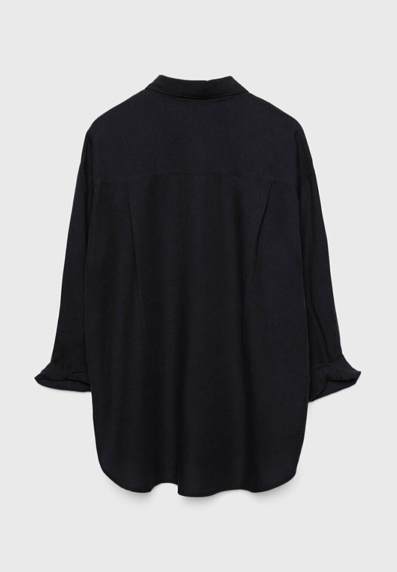 Stradivarius Stradivarius RUSTIKALES DAILY - Button-down blouse - black Rabatt