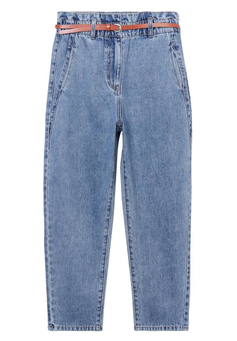 Cache Cache Cache Cache SLOUCHY-MIT GÜRTEL - Jeans Tapered Fit - denim stone Lagerräumung