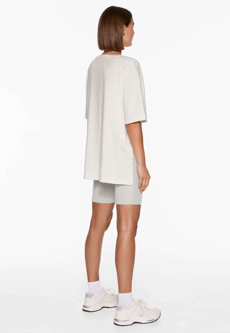 OYSHO OYSHO SHORT SLEEVE - Basic T-shirt - mottled light grey Nur für heute