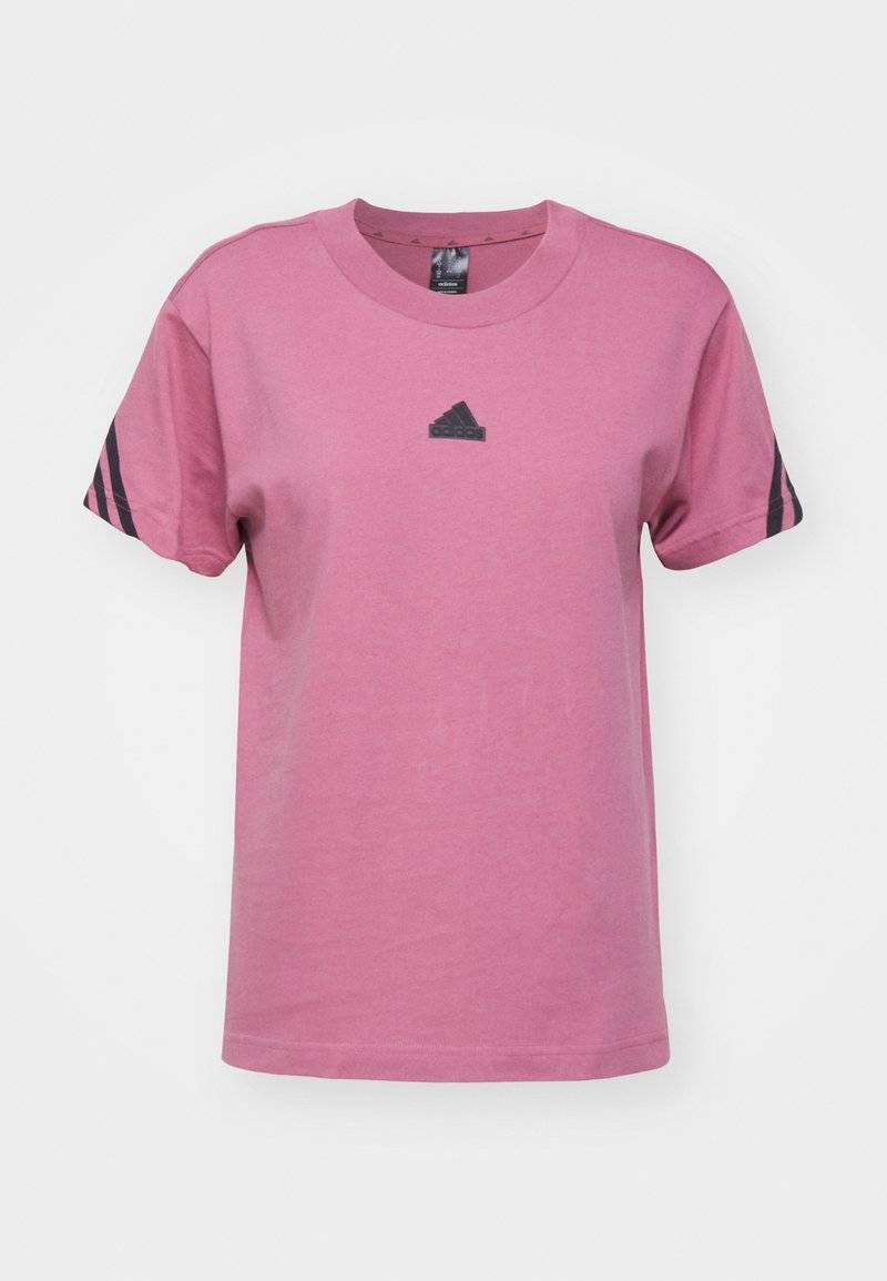adidas Sportswear adidas Sportswear FUTURE ICONS THREE STRIPES - Print T-shirt - preloved crimson Sonderangebot der Fabrik
