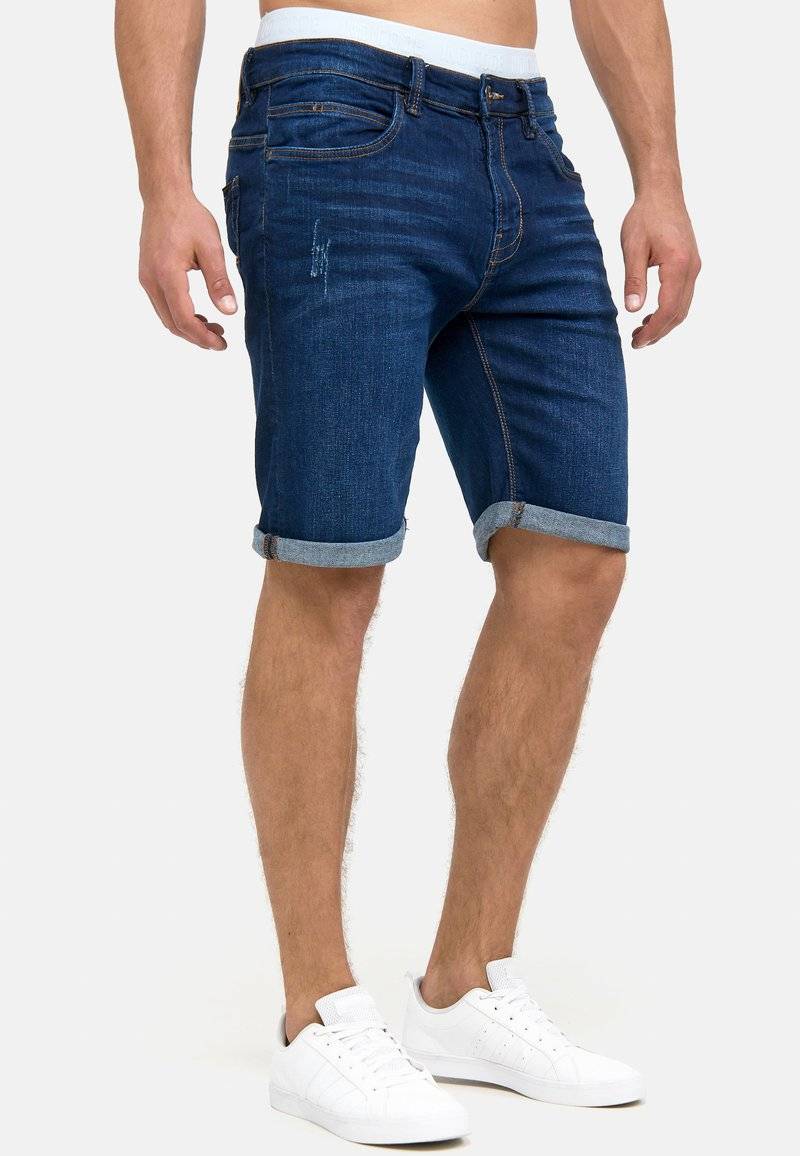 INDICODE JEANS INDICODE JEANS INCADEN - Denim shorts - blau Großer Ausverkauf
