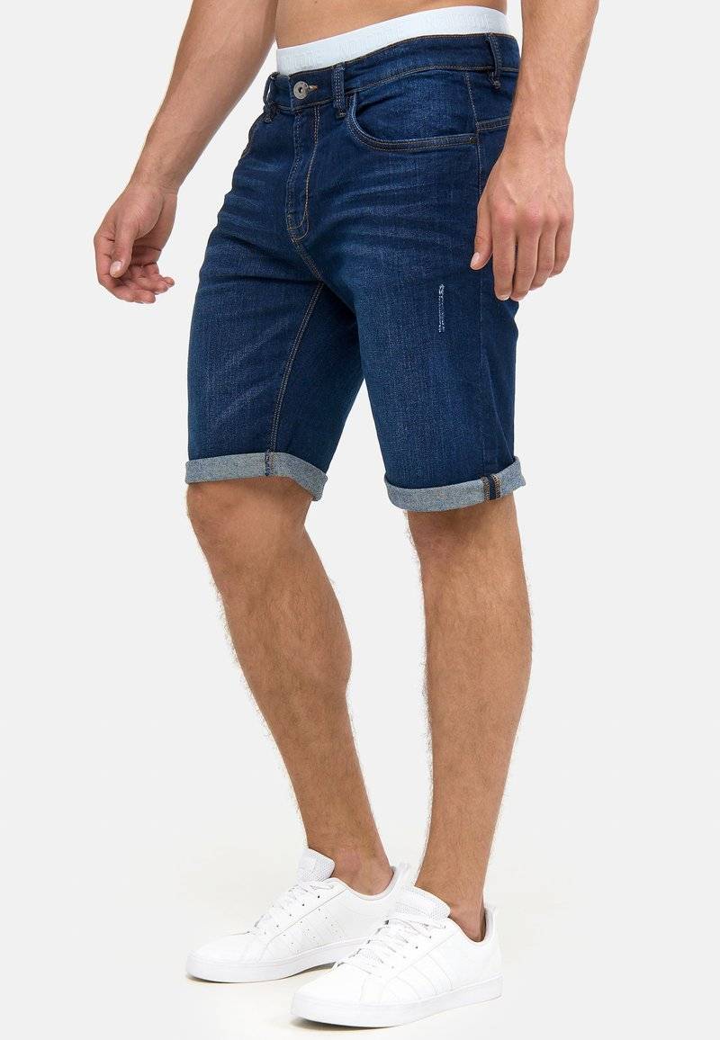 INDICODE JEANS INDICODE JEANS INCADEN - Denim shorts - blau Großer Ausverkauf