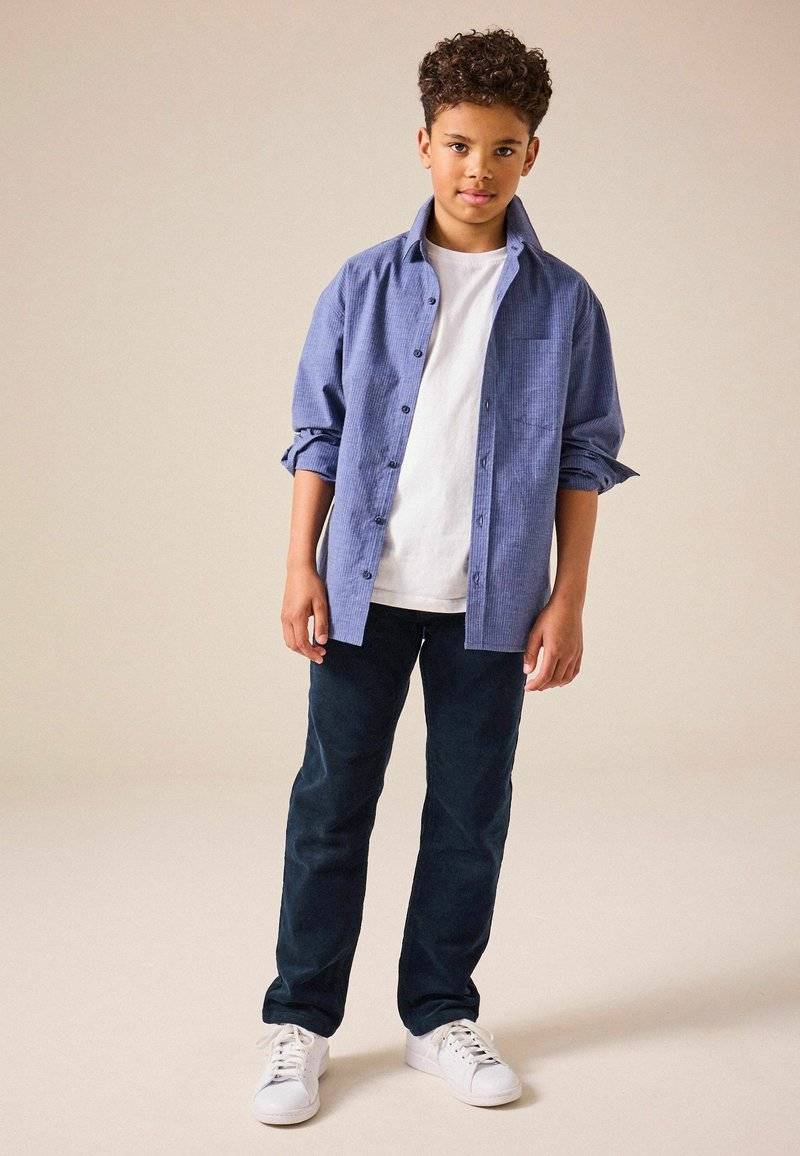 Next Next REGULAR FIT - Trousers - navy blue Exklusivangebot