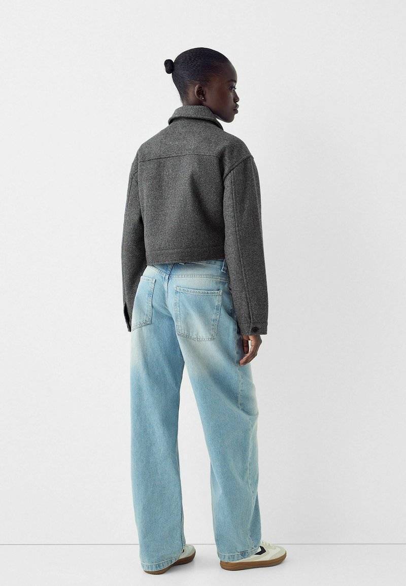 Bershka Bershka Summer jacket - blue grey Preisnachlass