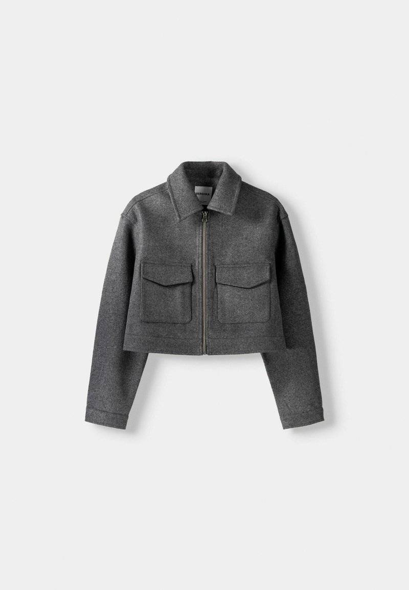 Bershka Bershka Summer jacket - blue grey Preisnachlass