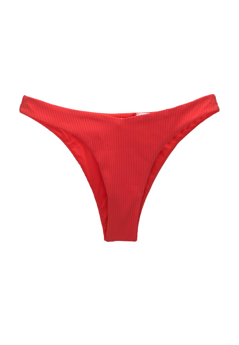 PULL&BEAR PULL&BEAR V-SHAPED - Bikini bottoms - red Weihnachtsangebot