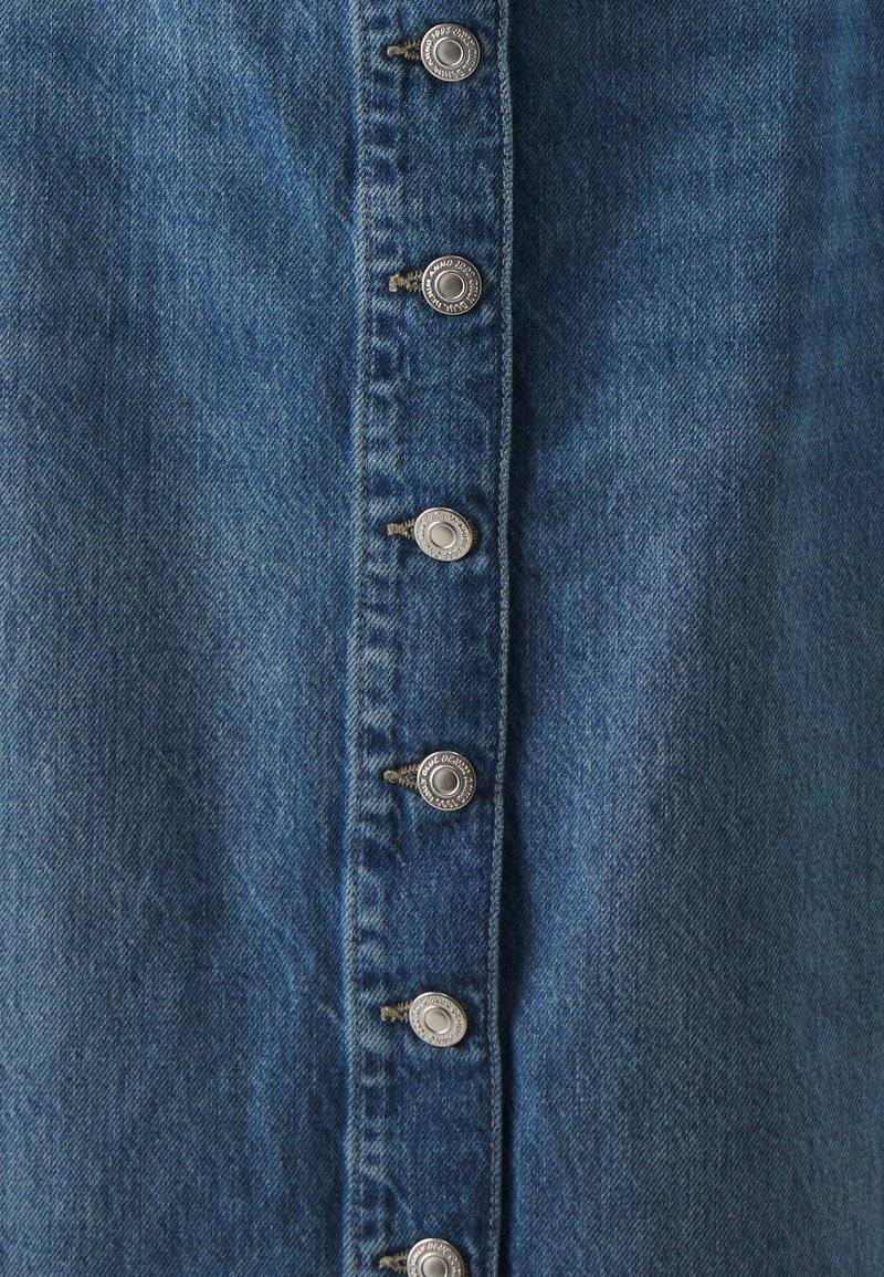 ONLY ONLY ONLCECE MIDI BUTTON SKIRT - A-line skirt - medium blue denim Osterangebot