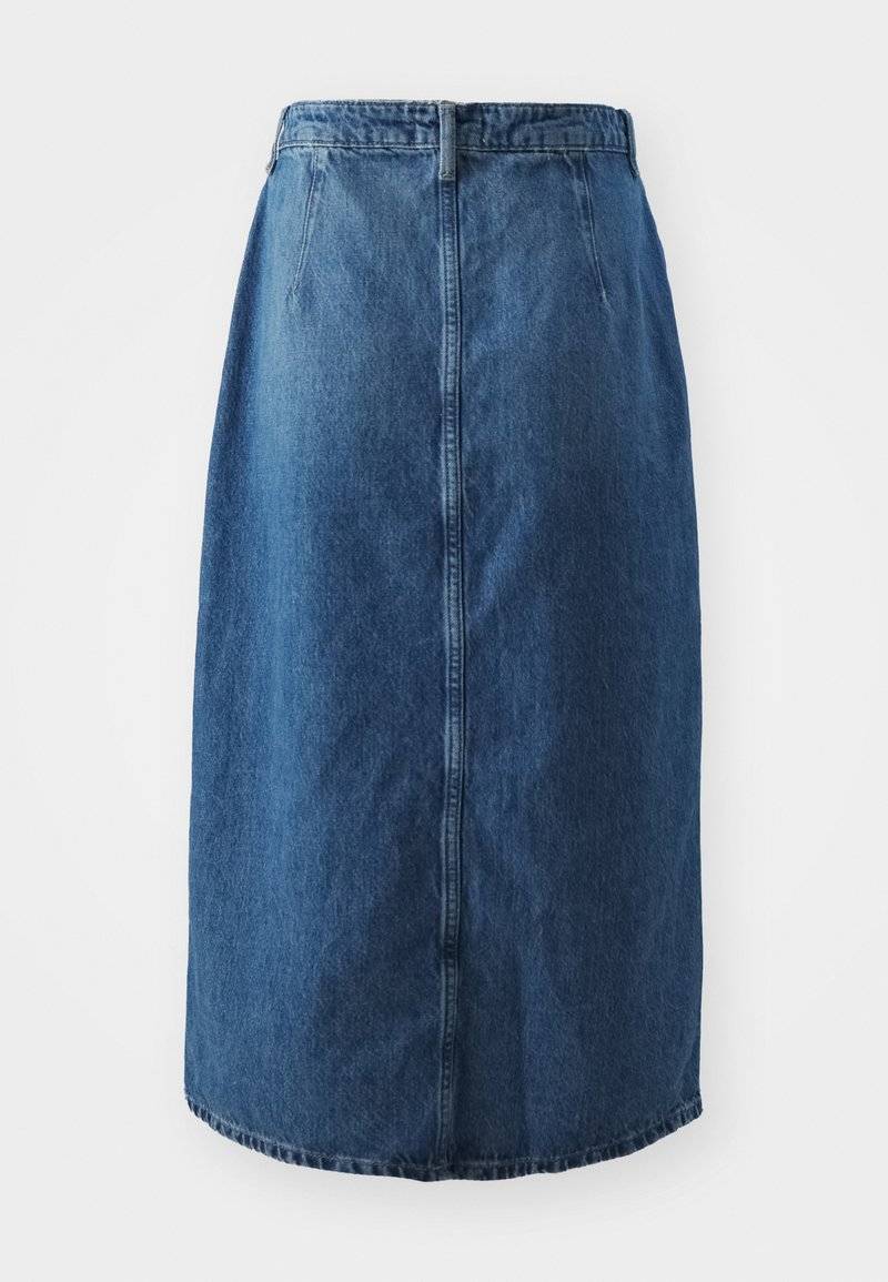 ONLY ONLY ONLCECE MIDI BUTTON SKIRT - A-line skirt - medium blue denim Osterangebot