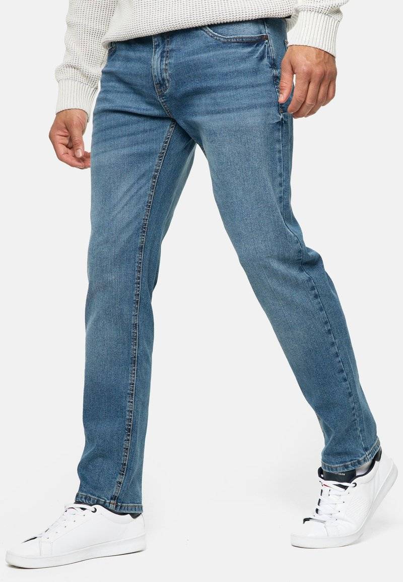 INDICODE JEANS INDICODE JEANS INSANTINO - Straight leg jeans - medium dark cloud Valentinstagsangebot
