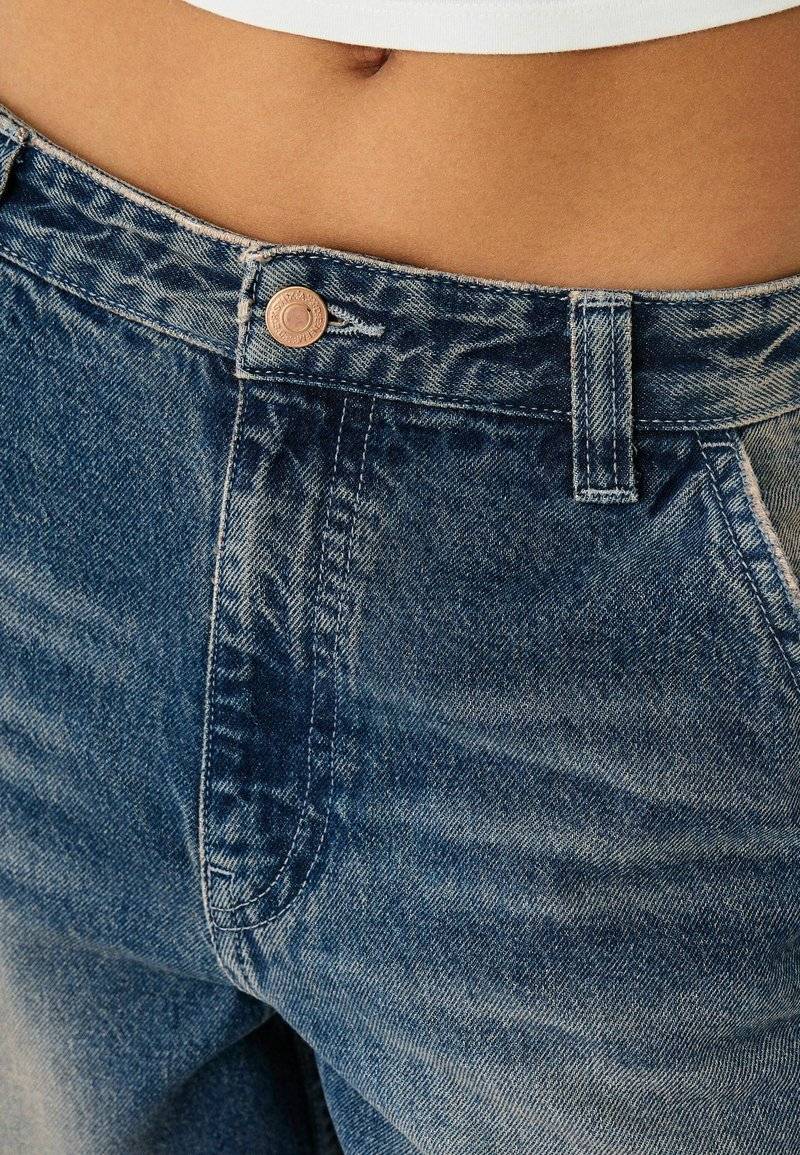 Bershka Bershka Relaxed fit jeans - dark blue Jubiläumsangebot