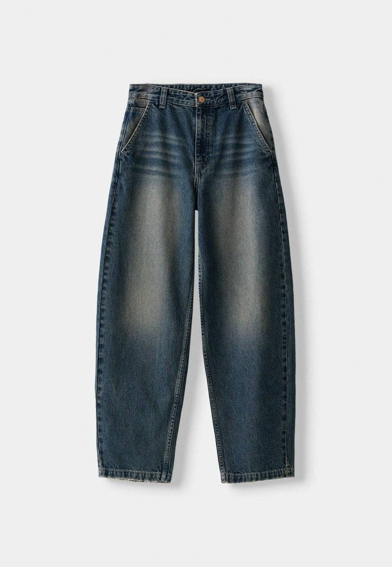 Bershka Bershka Relaxed fit jeans - dark blue Jubiläumsangebot