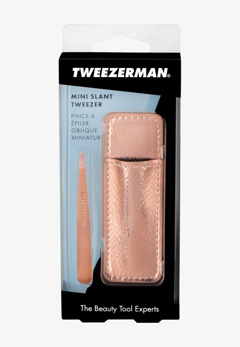 TWEEZERMAN TWEEZERMAN ROSE GOLD MINI SLANT WITH CASE - Hair removal tool Online Outlet