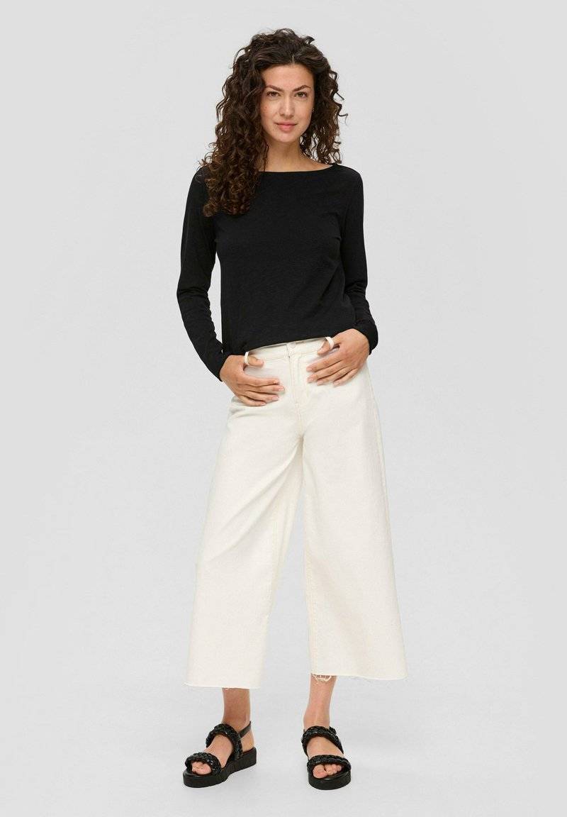 s.Oliver s.Oliver MIT U-BOOT-AUSSCHNITT - Long sleeved top - schwarz Fabrikpreis