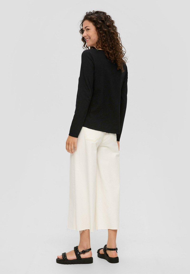 s.Oliver s.Oliver MIT U-BOOT-AUSSCHNITT - Long sleeved top - schwarz Fabrikpreis