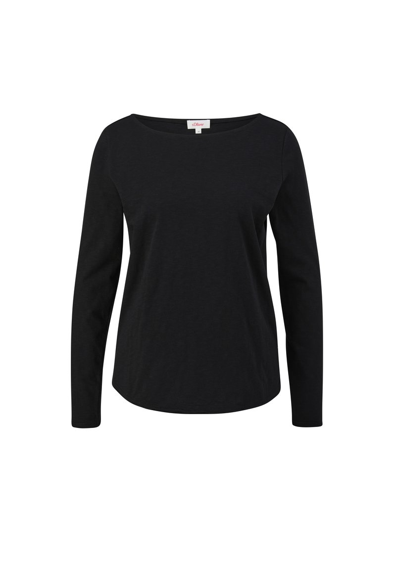s.Oliver s.Oliver MIT U-BOOT-AUSSCHNITT - Long sleeved top - schwarz Fabrikpreis