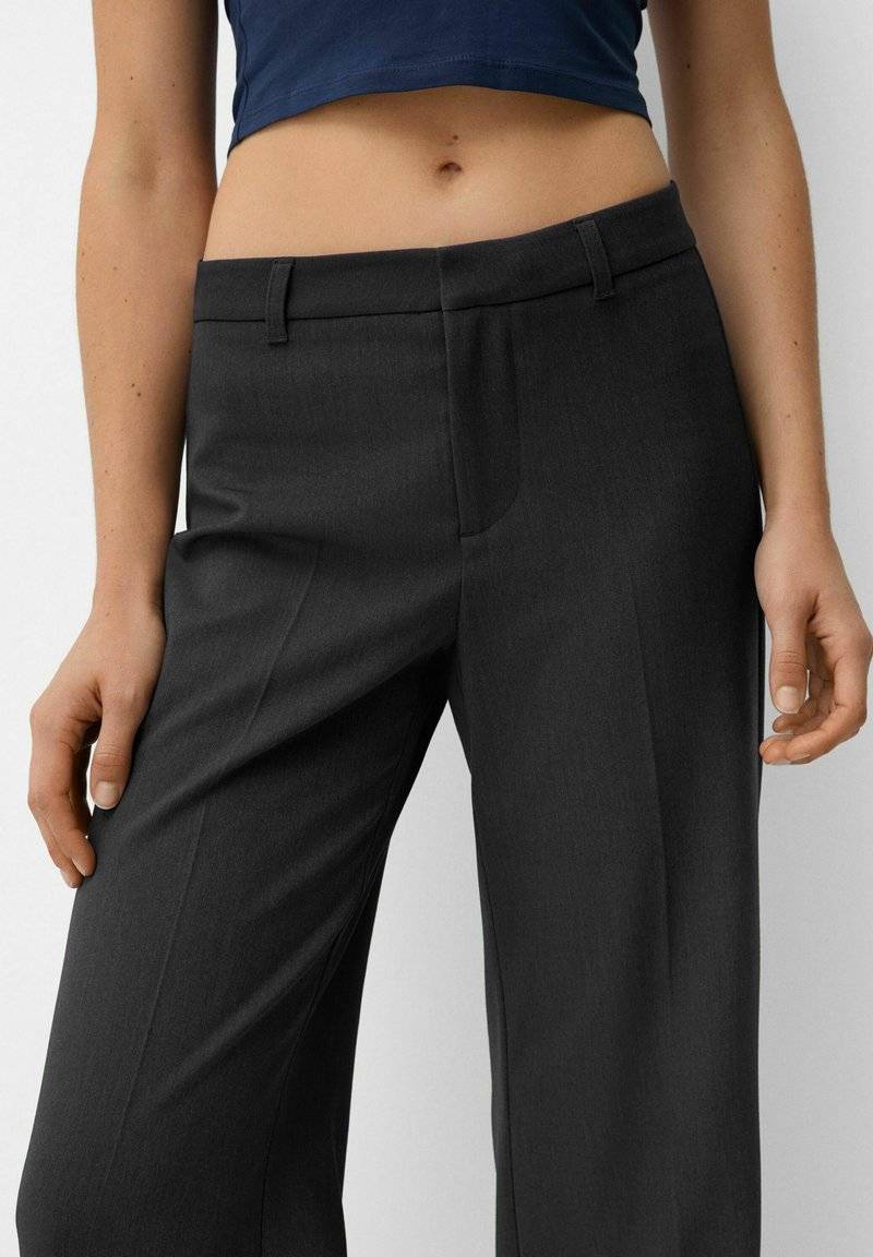 Bershka Bershka Trousers - mottled grey Versandkostenfrei