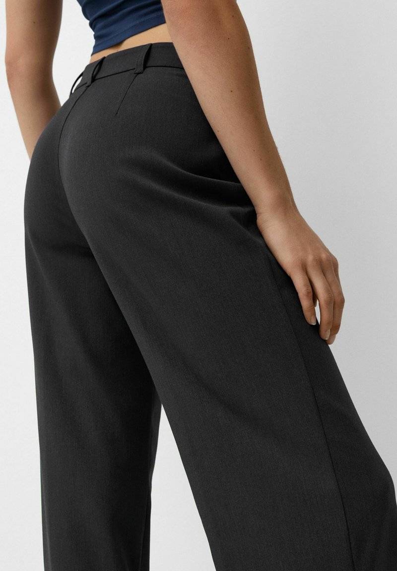 Bershka Bershka Trousers - mottled grey Versandkostenfrei