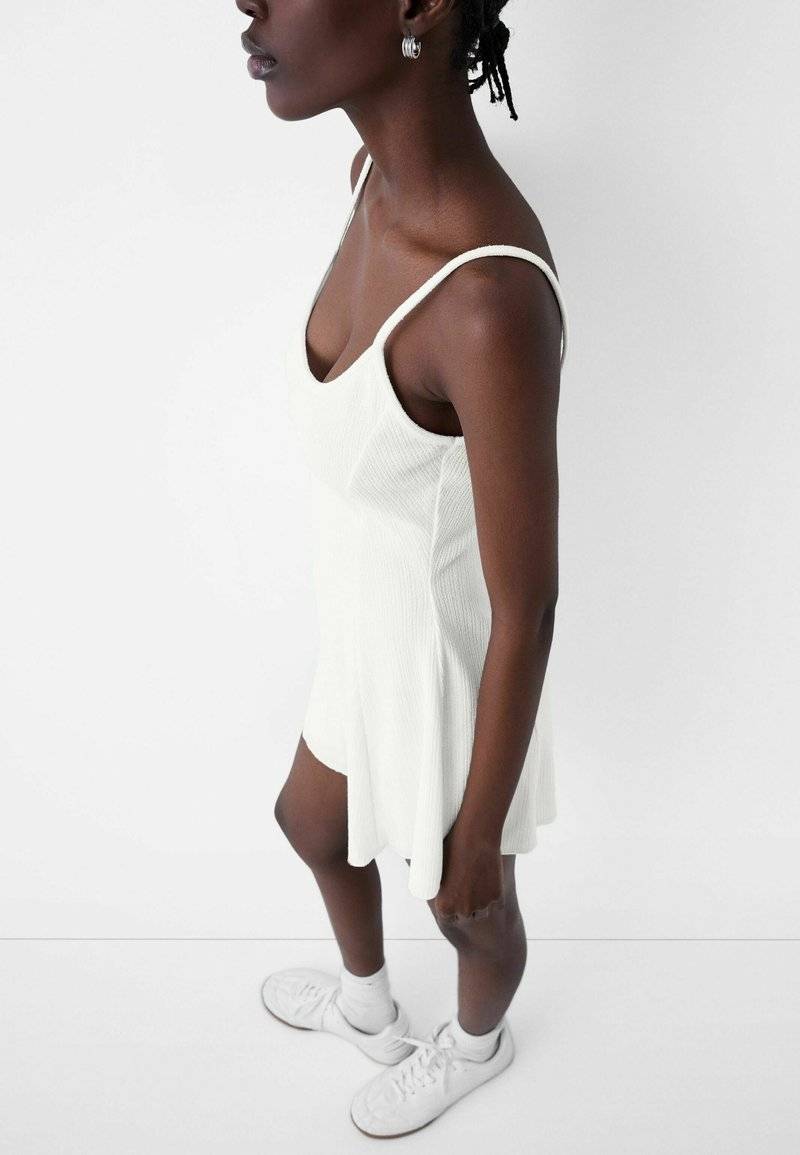 Bershka Bershka PRINTED - PLAYSUIT - Jumpsuit - white Vatertagsangebot