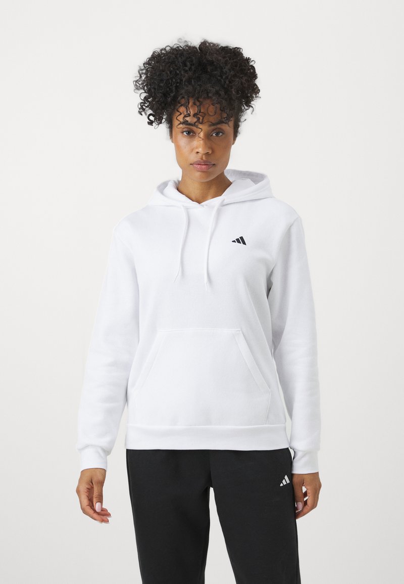 adidas Sportswear adidas Sportswear ESSENTIALS SMALL LOGO FEEL COZY HOODIE - Hoodie - white Bestseller