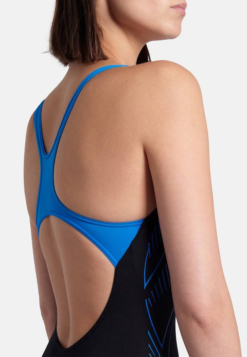 Arena Arena REFLECTING - Swimsuit - black blue river Saisonale Angebote