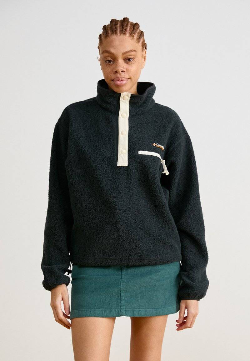 Columbia Columbia HELVETIA™ CROPPED HALF SNAP - Fleece jumper - black Neueste Stile