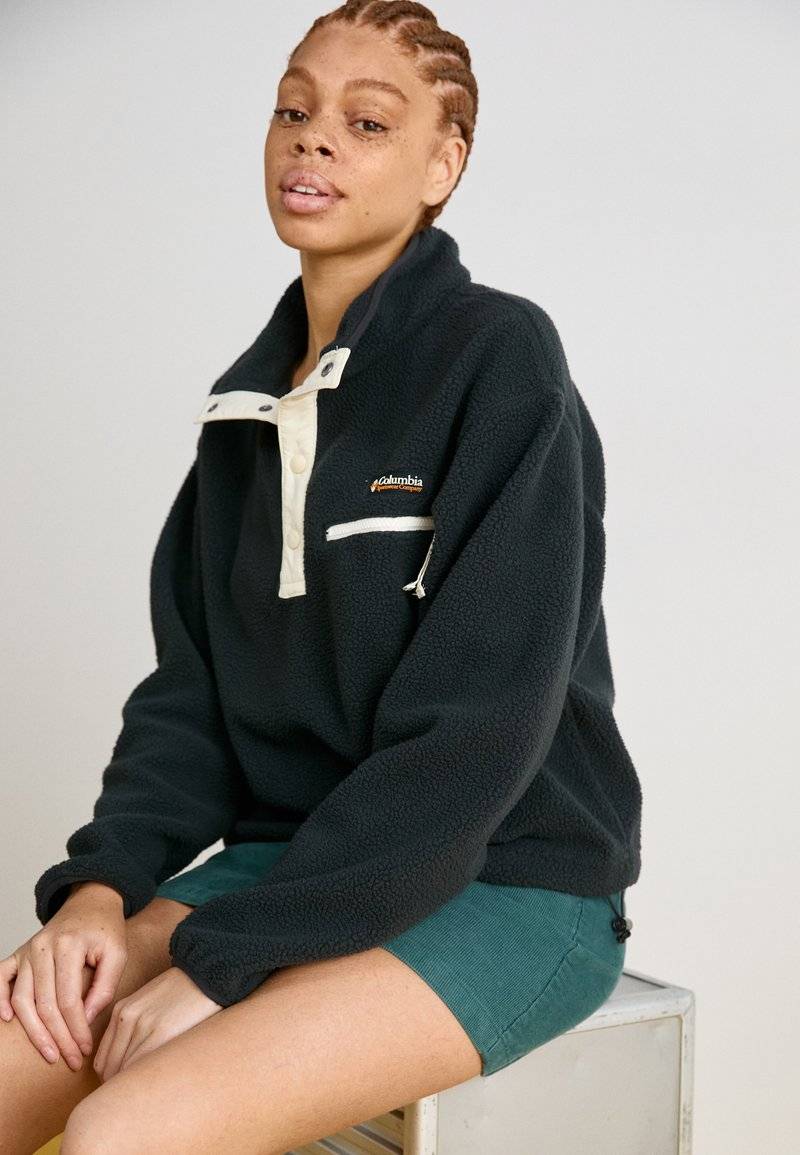 Columbia Columbia HELVETIA™ CROPPED HALF SNAP - Fleece jumper - black Neueste Stile