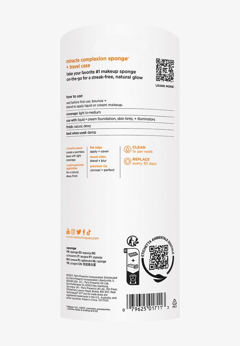 Real Techniques Real Techniques MIRACLE COMPLEXION SPONGE + CASE - Makeup sponges & blenders Rabatte dieses Monats