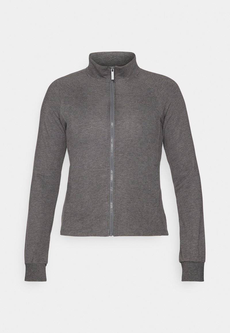 ONLY Play ONLY Play ONPMELINA ZIP - Zip-up sweatshirt - dark grey melange Vatertagsangebot
