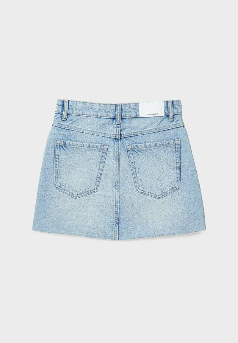 Stradivarius Stradivarius A-line skirt - light blue denim Speichern exportieren