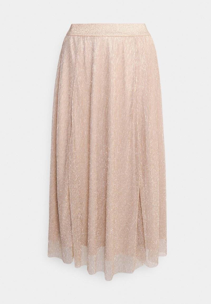 ONLY ONLY ONLTINGA SHINE SKIRT - A-line skirt - beige zollfrei