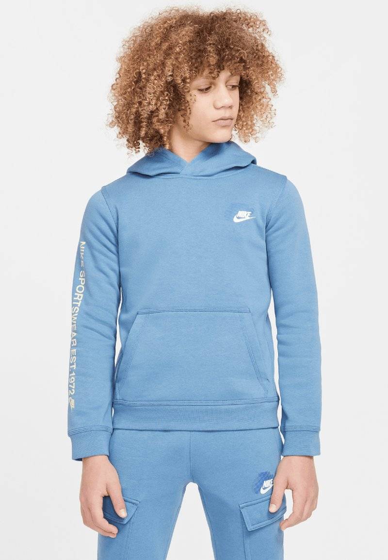 Nike Sportswear Nike Sportswear FLEECE HOODIE - Hoodie - aegean storm 50% Rabatt für begrenzte Zeit