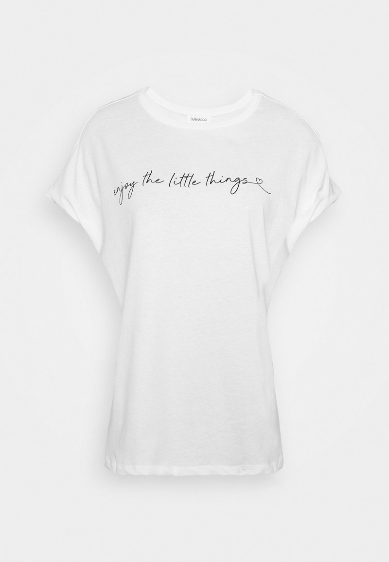 Even&Odd Even&Odd MANDALA ENJOY THE LITTLE THINGS TEE - Print T-shirt - white Rabatte dieses Monats
