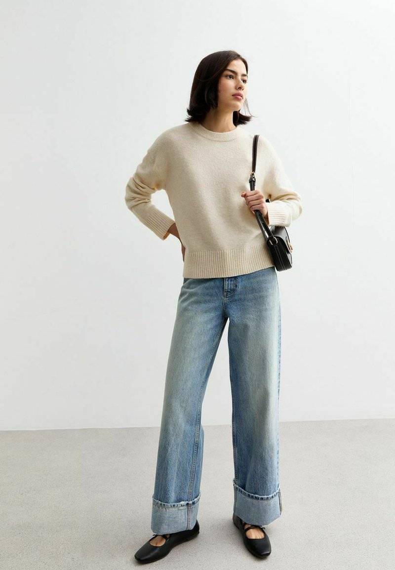 New Look New Look CREW NECK - Jumper - off white Limitierter Zeitrabatt
