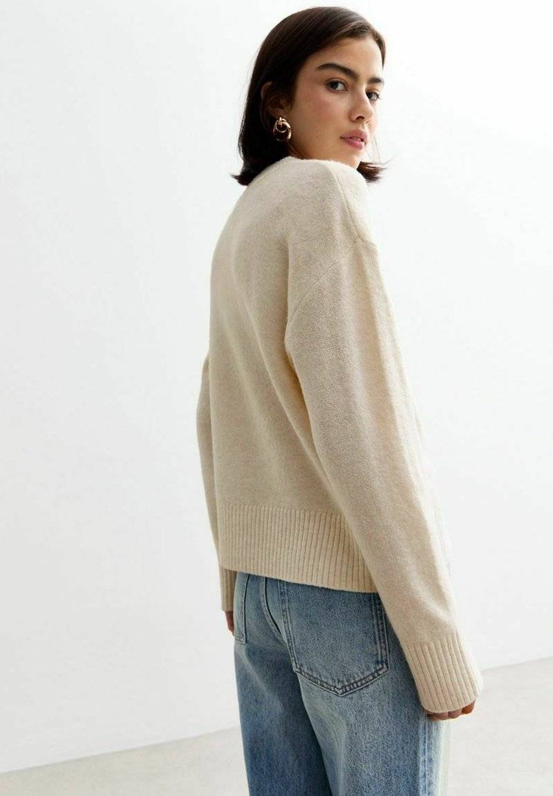 New Look New Look CREW NECK - Jumper - off white Limitierter Zeitrabatt