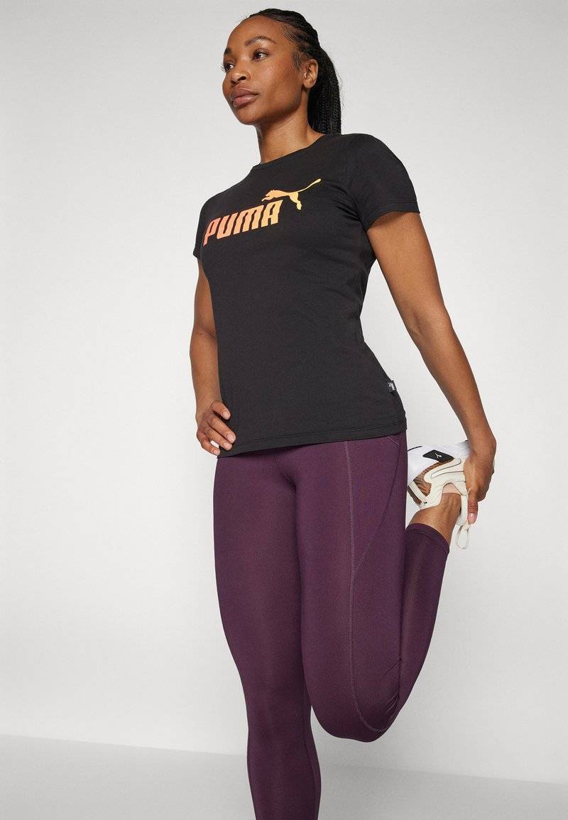 Puma Puma SUMMER SPORTS TEE - Print T-shirt - black Osterangebot