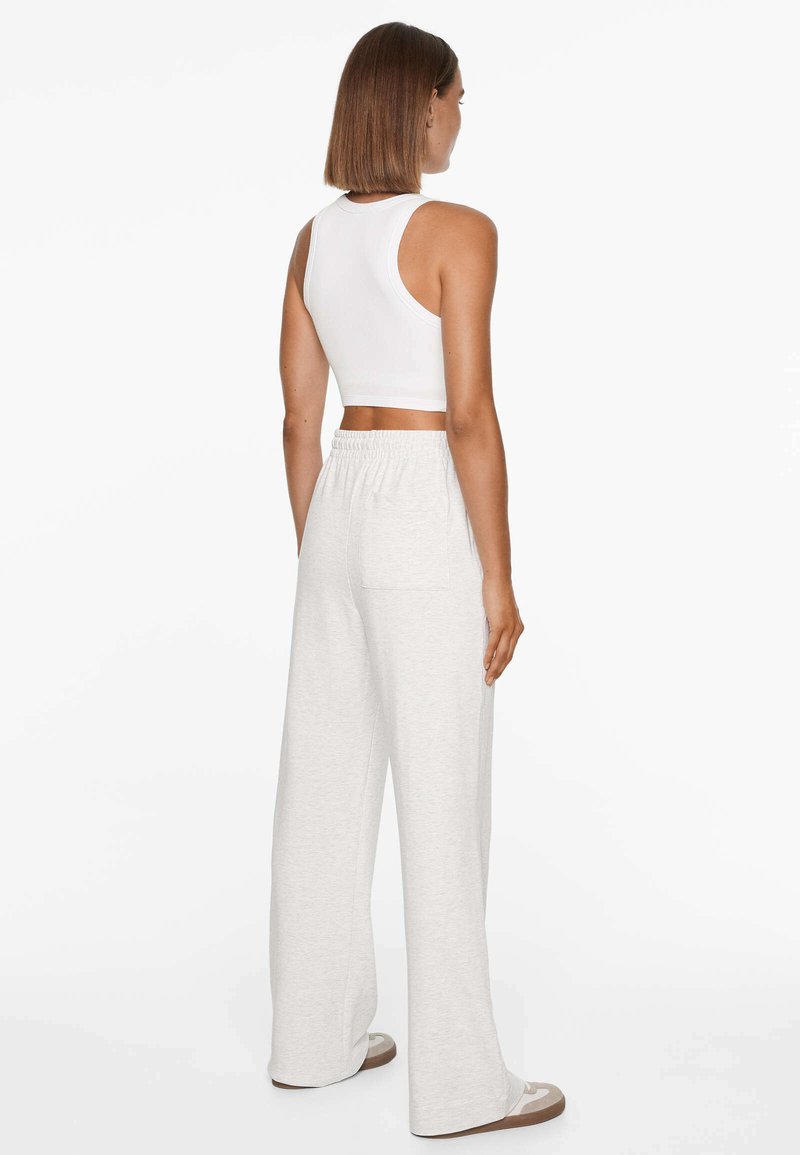 OYSHO OYSHO SOFT TOUCH RELAXED STRAIGHT-LEG - Tracksuit bottoms - mottled light grey Top Angebot
