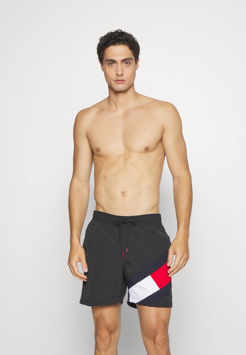 Tommy Hilfiger Tommy Hilfiger DRAWSTRING - Swimming shorts - black Exklusive Angebote