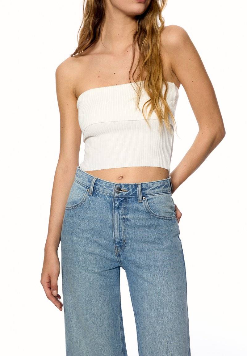 PULL&BEAR PULL&BEAR HIGH WAIST - Flared Jeans - blue 2025