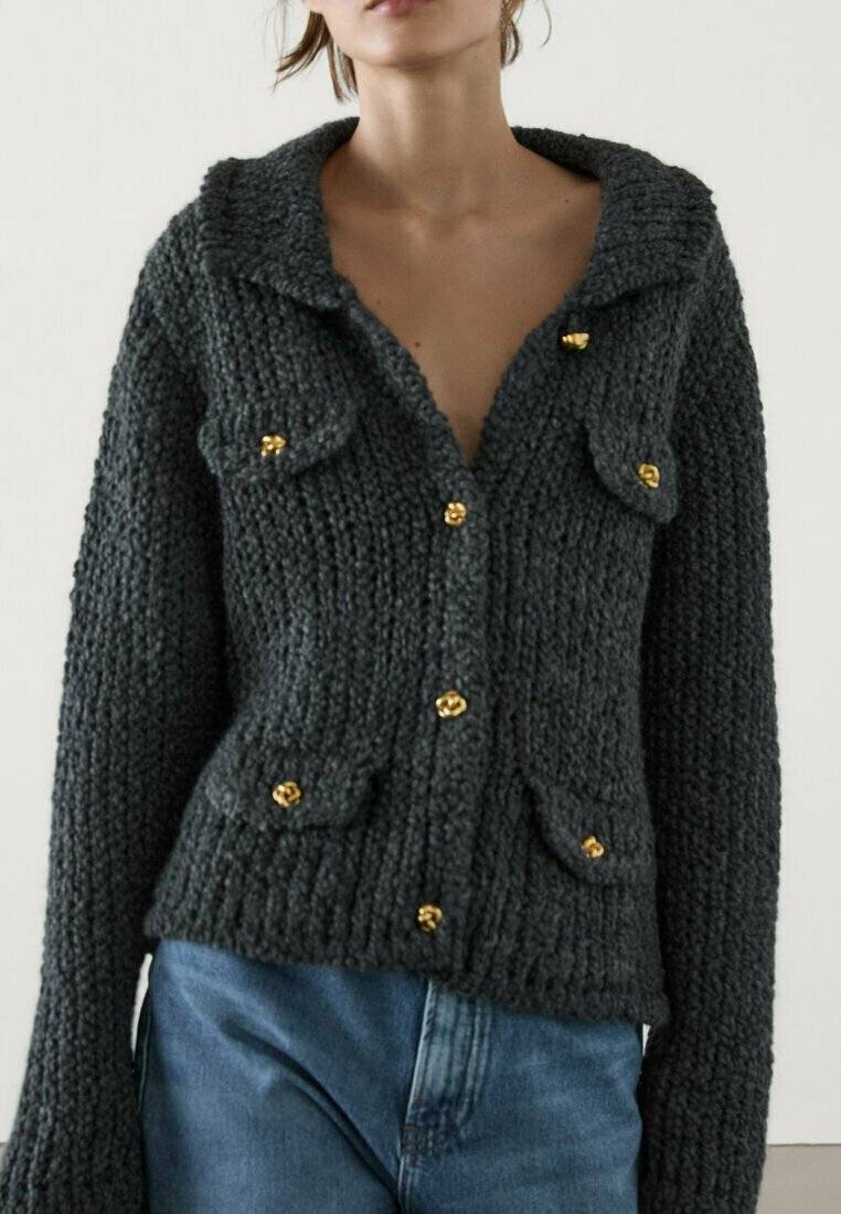Massimo Dutti Massimo Dutti Cardigan - grey Hotsell