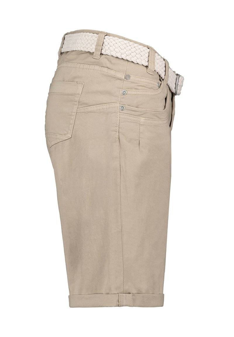 Sublevel Sublevel BERMUDA MIT GÜRTEL - Denim shorts - beige im Angebot