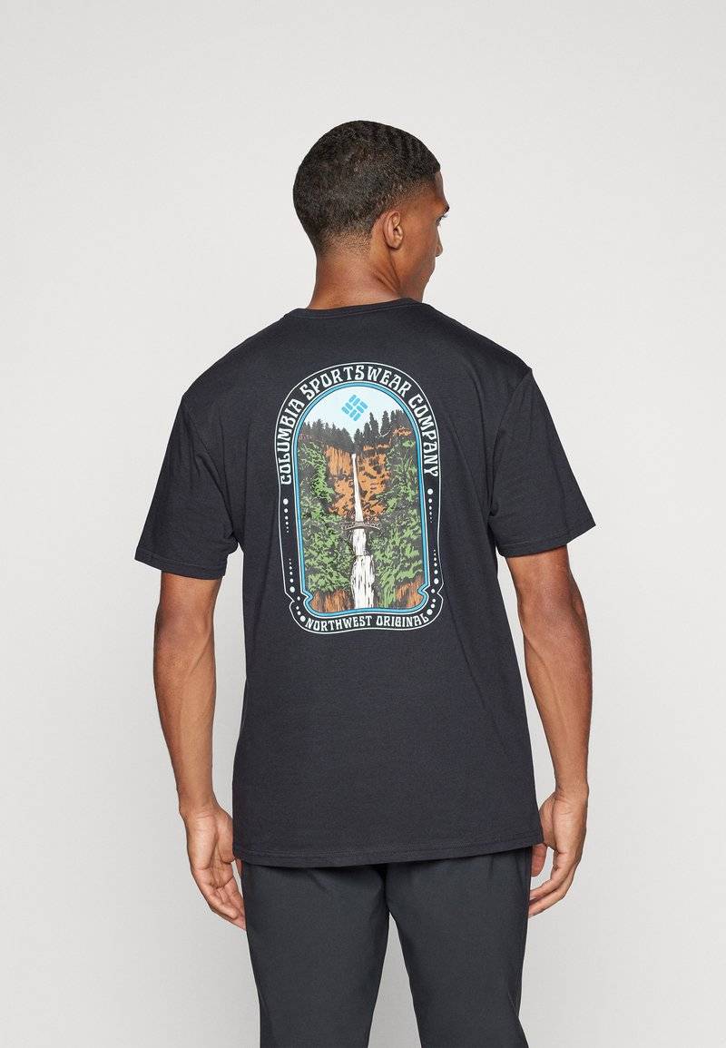 Columbia Columbia CAVALRY TRAIL - Print T-shirt - black Flash Sale